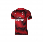Puma AC Milan Sportinis margintas raidėmis apvalia i&scaron;kirpte trumpomis rankovėmis T-shirt Vyri&scaron;ki vir&scaron;utiniai drabužiai Oranžinė Juoda 754866-02 S