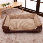 &Scaron;unų lova dideliems vidutiniams &scaron;unims Stačiakampė &scaron;unų kačių sofa Namų pagalvėlė Atspari kramtymui Nuimama Plaunama M 50x40x20cm kava