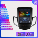9,7 colių QLED ekranas 2 din Android automobilio radijo daugialypės terpės vaizdo grotuvas, skirtas Ford Fiesta 2009&ndash;2017 GPS Navi Carplay Auto 4G LTE RDS AI i&scaron;manusis ekranas S8 8Core 8G 128G