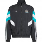Adidas Originals Vir&scaron;utinis drabužis FW24 Newcastle United FC Serija Užtrauktukas Stovintis apykaklė Patogus striukė Vyri&scaron;ka striukė Juoda IX5155 XS