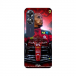 Coque Oppo A17 Lewis Hamilton Ferrari officiel Maniacase juoda
