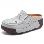 Sportbačiai Moteri&scaron;ki Batai Platforma Loafers Odiniai Plok&scaron;čias Slip-On Nauji pavasariniai laisvalaikio batai 35-41 35 ruda