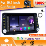 10'' 2din Android Universalus Automobilinis Radijas Stereo Grotuvas FM BT GPS WIFI Carplay Android Auto MIrrorlink Atbulinės eigos Funkcija DVR Įra&scaron;ymas 4 core 2GB+32GB carplay
