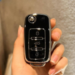 TPU automobiliui nuotolinio rakto dėklo dangtelis, skirtas Volkswagen VW Polo Golf Passat Tiguan Beetle Caddy T5 Up Eos Skoda Octavia Seat Leon Altea