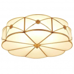 Klasikiniai Vintažiniai Lubiniai &Scaron;viestuvai Stiklinis Gaubtas Svetainei Miegamajam Virtuvei Liustra Retro Loft Lubinis &Scaron;viestuvas Diameter45cm - Warm light