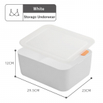 Bendrabučio spintos stalčių organizatorius apatiniam trikotažui, kojinėms, drabužių spintai, miegamajam, drabužiams. Plastikinis skirtukas. Laikymo dėžė-konteineris su dangčiu