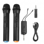 Universalus VHF belaidis rankinis mikrofonas su imtuvu/antena karaoke, verslo susitikimams