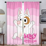 B-BlueyS Blackout užuolaidos kambariui, 2 panelės, modernios svetainės užuolaidos, 2 vnt., namų interjero užuolaidos, užuolaidų užuolaidėlės, tullas miegamajam W96xH137cmx2pcs-CL