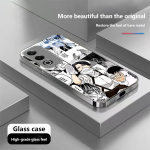 N174 Japoni&scaron;ko anime Ataka Titanų meno telefono dėklas iPhone 16 15 Pro Max Samsung S24 S23 A54 A35 Redmi Note13 Pro padengtas rėmas grūdinto stiklo dangtelis for iPhone 6/6S