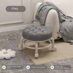 360&deg; besisukanti žema kėdutė su ratukais PU odos žema kėdutė namams, žema kėdutė su ratukais, sofa-kėdutė, maža kėdė nagų salonui, pedikiūrui, SPA