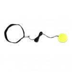 Bokso įranga Fight Punch Reflex kamuolys su galvos juosta, skirta treniruoti boksą (Geltona)