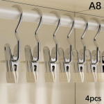 10 vnt. Nerūdijančio plieno drabužių segtukas Daugiafunkcis batų laikiklis Drabužių segtukai Skalbinių kabliukai Namų rūbų dėtuvė Rank&scaron;luosčiai