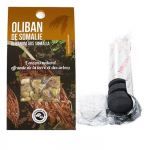 R&eacute;sine d'Oliban de Somalie &agrave; br&ucirc;ler + rouleau de 10 charbons