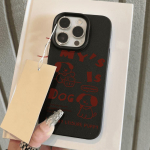 Telefono dėklas iPhone 11 13 dėklas iPhone 12 14 15 16 Pro Max 12 Pro 15 Plus Odinis Pie&scaron;tas Vandeniui Atsparus Apsaugotas nuo kritimo ir Atsparus dėvėjimuisi Animacinis iPhone 16 Pro Max rožinė