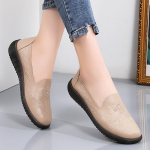 Moteri&scaron;ki PU odiniai &bdquo;Penny&ldquo; batai, klasikiniai mokasinai, laisvalaikio slydimo patogūs, lengvi vaik&scaron;čiojimo batai vairavimo valties batai moterims 35 smėlis