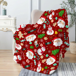 Kalėdinis pledas dovana berniukams mergaitėms sūnui ir dukrai Kalėdinis sniego senis Kalėdos Santa užmetamas pledas gimtadieniui Jaukus mink&scaron;tas patalynės dekoras 30x40in