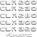 Automobilio bagažinės raidės emblema ženkliukas lipdukai Mercedes Benz CLK klasė CLK55 CLK200 CLK230 CLK280 CLK320 W207 W208 W209 4 MATIC