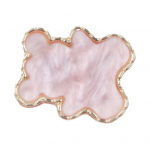 Žiedo formos nagų dažymo paletė, imituojanti kriauklę, lengvai naudojama, gražios spalvos, manikiūro įrankis, dažymo paletė A rožinė