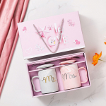 Kūrybi&scaron;kas Valentino dienos puodelis Meilės pora Vandens puodelis Suvenyras Keraminių puodelių rinkinys Dovana Vestuvių dovanos Vs Puodelis 301&mdash;400ml