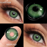 EYESHARE 1 Pair Fashion Eye Contacts Green Colored Pupils for Eyes Natural Blue Color Lenses High Quality Cosmetics Lens