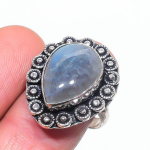 Labradorite Handmade 925 Sterling Silver Jewelry Ring Size 8 t5k11