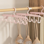 6 kabliukai Moterims Laikymas Liemenėlės Pakabos Drabužių kabykla Namų Spintos Priedai &Scaron;alikas Organizatorius Vyri&scaron;kas kaklarai&scaron;tis diržo kabykla &scaron;viesiai rausvos spalvos