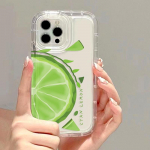 Vaisinis citrinos skaidrus dėklas iPhone 16 dėklui iPhone 13 11 12 14 15 16 Pro Max 7 8 Plus X XR XS Max SE Smūgiams atsparus telefono dangtelis For iPhone 16Pro Max