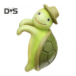 Dervos vėžlio figūrėlė, vazonas, apkabinantis augalų vazoną, pakaba, pakabinama vėžlio statula, mini vėžlio skulptūra gėlių vazonams, kra&scaron;tų dekoras Tortoise