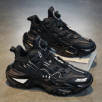 Vyri&scaron;ki 2024 m. rudens/žiemos madingi mecha tipo &bdquo;tėčio&ldquo; sportbačiai su besisegiojančia sagtimi ir storu padu laisvalaikiui, sportui ir derinimui prie bet kokio stiliaus. 45