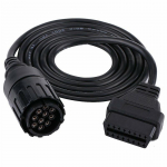 1 vnt. 10 kontaktų OBD į 16 kontaktų OBD2 adapterio kabelio keitiklis, skirtas BMW diagnostikos skaitytuvui, automatinės diagnostikos jungties adapterio automobilio gaminys CHINA