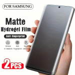 2 vnt. pilnai dengianti matinė hidrogelio plėvelė, skirta Samsung Galaxy S25 S24 S23 S22 S21 S20 Ultra Plus be pir&scaron;tų atspaudų ekrano apsaugos, ne grūdinto stiklo For Samsung S22 Ultra