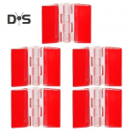 1/5 vnt. Akriliniai Skaidrūs Vyriai Lipnūs Sulankstomi Vyriai Paprastas Montavimas Spintelės Stalčiaus Atsarginiai Vyriai Aparatūros Įrankiai 6.5cm