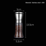 Druskos ir pipirų grūdų malūnėliai-barstytuvai Nerūdijančio plieno Maisto smulkintuvas Pulverizatorius Prieskonių indelis Pagardų indas Virtuvės įrankiai