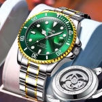 Žalias Vanduo Juodas Vanduo Vaiduoklis Naujas Vietinis Laikrodis Vyri&scaron;kas Visi&scaron;kai Automatinis Nemechaninis Laikrodis Kvarcinis Mechanizmas