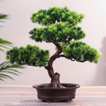 Imitacija Tikrovi&scaron;kas Pasidaryk pats Paprastas Vazoninis Augalas Ornamentas Pu&scaron;is Dekoratyvinis Bonsai 30*29cm žalia