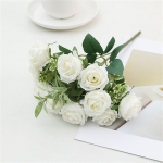 Rožių puok&scaron;tė, Augalo imitacijos gėlės, Laikančios gėlės, Namų dekoracija, Vestuvių metinės, Dirbtinė gėlė One Size