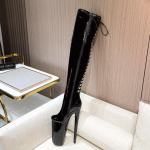 26 CM auk&scaron;takulniai moteri&scaron;ki batai &scaron;okių batai per kelius Superstar Winter Boots Club Batai 35