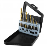 Kobalto grąžtų rinkinys Kairiojo sriegio Priedai Sulūžusio varžto Pažeisto sraigto I&scaron;sukimo rinkinys Metalinis dėklas Kokybi&scaron;ki Perforatoriaus įrankiai Pack of 1