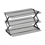 Virtuvės Sandėliavimo Stovas Prieskonių Organizatorius Patvari Konstrukcija Didelė Apkrova Trigubas Sulankstomas Vėsinimo Stovas Laikiklis Triple Layer