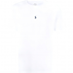 Polo Ralph Lauren Ss22 Vienspalviai apvalios kaklo i&scaron;kirptės trumpomis rankovėmis mar&scaron;kinėliai Vyri&scaron;ki vir&scaron;utiniai drabužiai Balti 710839046-002 M