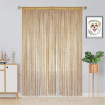 Styginių užuolaidos Blizgučių kutų užuolaidos langui 39 x 79 colių Durų skirstytuvas Juostelės kutai vestuvėms Svetainei Vonios kambariui Kavinė(&Scaron;ampanas) 39"W x 79"L (Pack of 1) &scaron;ampanas