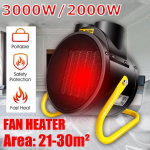 Ne&scaron;iojamas automatinis &scaron;ildytuvas pramoninis 2000 W / 3000 W ne&scaron;iojamas namų erdvės oro &scaron;ildytuvas Elektrinis &scaron;ildytuvas Oro kondicionavimo ventiliatorius 2000w