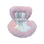 Lėlės automobilinė kėdutė su oro ventiliacijos spaustuku, stalinis stovas, mielas saugos diržas, pliu&scaron;inis pagalvėlė, 17 cm lėlės kėdutė, automobilio ornamentas, dovana kolekcionieriams, gerbėjams rožinė