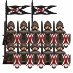 Viduramžių riteriai &scaron;arvuoti kariai senovės armijos kariai mini ginklų įranga vėliavos modelis konstruktoriai vaiki&scaron;ki žaislai gimtadienio dovanos