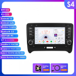 Ossuret RDS Automobilio radijas TT MK2 8J 2006 - 2014 m. Android Multimedijos vaizdo grotuvas Navigacija GPS Carplay QLED I&scaron;manusis lietimui jautrus ekranas Automobilio stereo sistema 8G S4 8Core 4G 32G