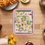 Ice Cream Maker Yogurt Rolls Tray DIY Family Hands on Activities Instant Cold Plate Pan Pink No Lid
