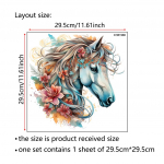 Fresh Flowers Horse Removable Wall Sticker CH81980