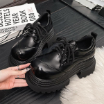 Pavasariniai moteri&scaron;ki JK Mary Jane batai Madingi užri&scaron;ami batai Vintažiniai platforminiai Eleganti&scaron;ki batai su storu kulnu 35