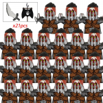 8 vnt./partija Elfų Kariai Orkų Armijos Figūrėlės LOTR &Scaron;arvai Sargybinis Karys &Scaron;aulys Viduramžių Riteriai Statybiniai Kaladėlės Plytos žaislai dovanos