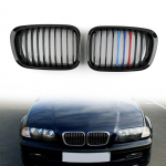Priekinės inksto gaubto grotelės BMW E46 3 serijos 4 durų 1998-2001 m. M spalvos